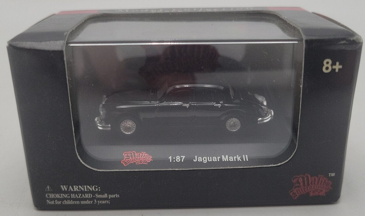 Malibu International 00100 1:87 Black Jaguar Mark 2 EX/Box