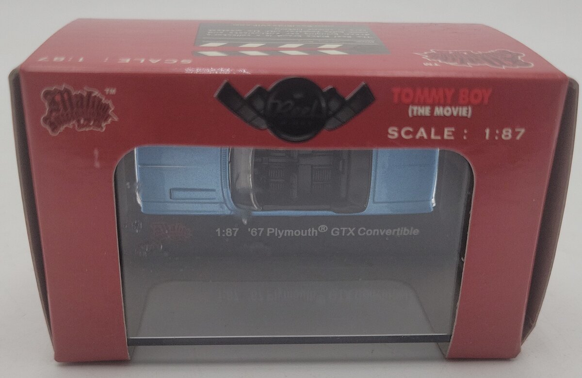 Malibu International 09205 1:87 Blue Tommy Boy 1967 Plymouth GTX Convertible EX/Box