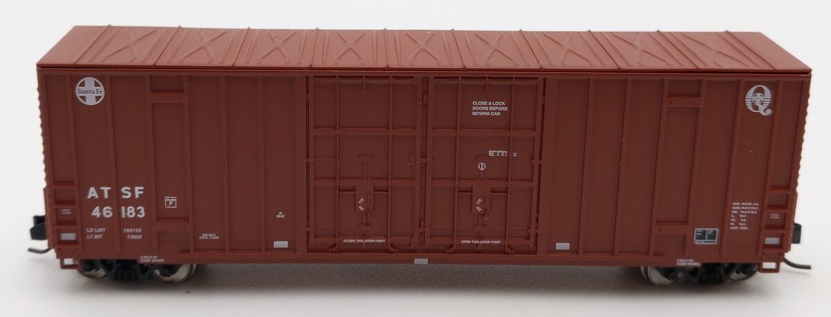 InterMountain 6133003-06 N Scale ATSF Double Door Boxcar #46183 LN/Box