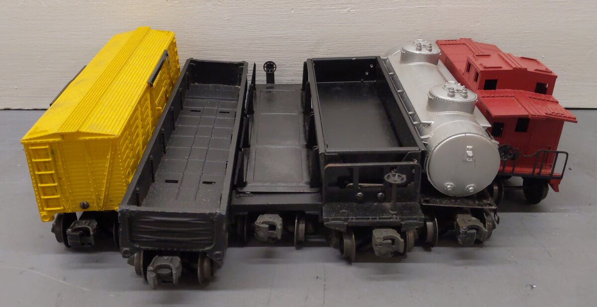 Lionel Vintage O Freight Cars: 3461, 3469X, 6465, 6656, 6462, 6257 [6] VG