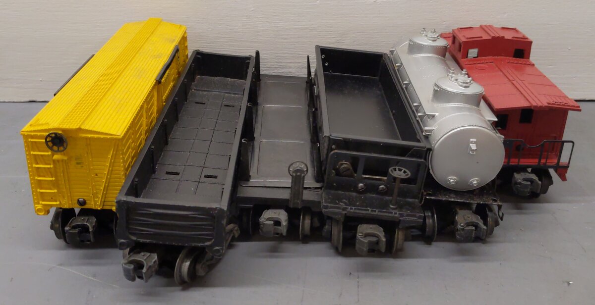 Lionel Vintage O Freight Cars: 3461, 3469X, 6465, 6656, 6462, 6257 [6] VG