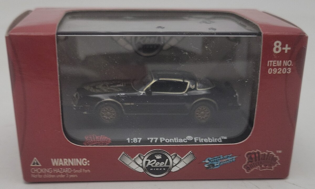 Malibu International 09203 1:87 Black Smokey '77 Pontiac Firebird EX/Box