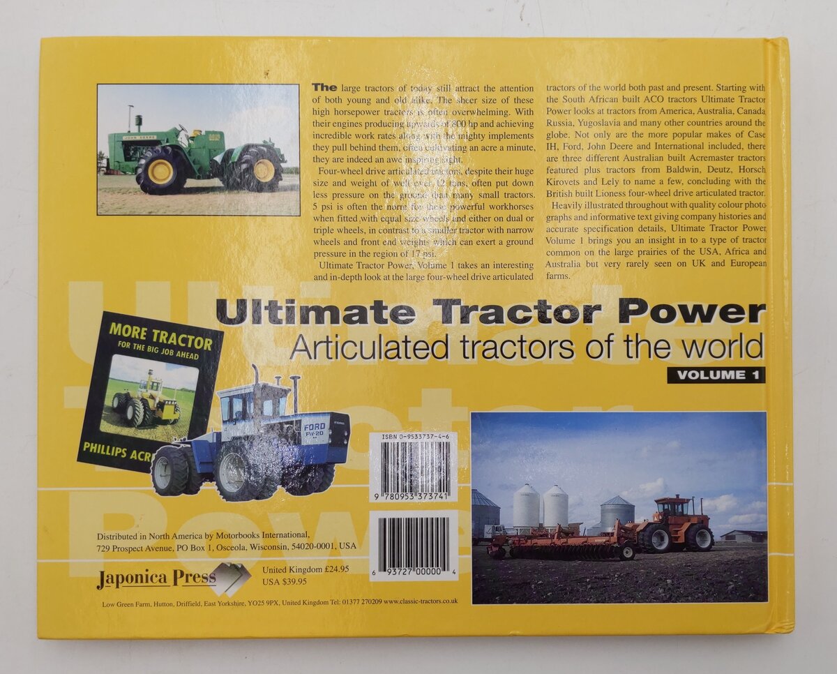 Ultimate Tractor Power Vol.1 Hardcover Book By Peter D. Simpson EX