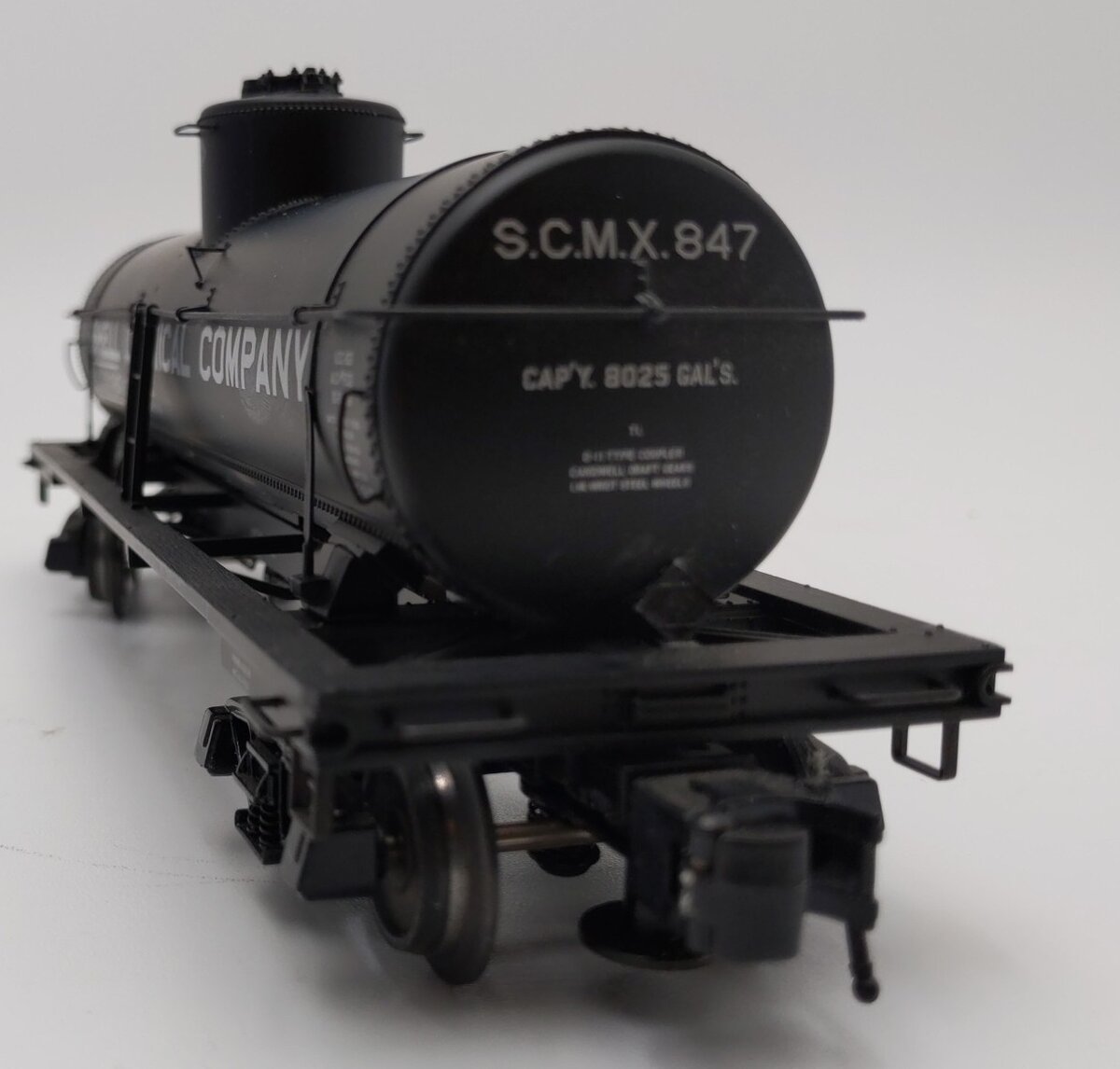 Atlas 8659-2 O Gauge Shell Single Dome Chemical Tank Car #847 (3 Rail) EX/Box