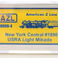 American Z-Line 50000-4 Z New York Central USRA Light Mikado Steam Loco #1890 LN/Box