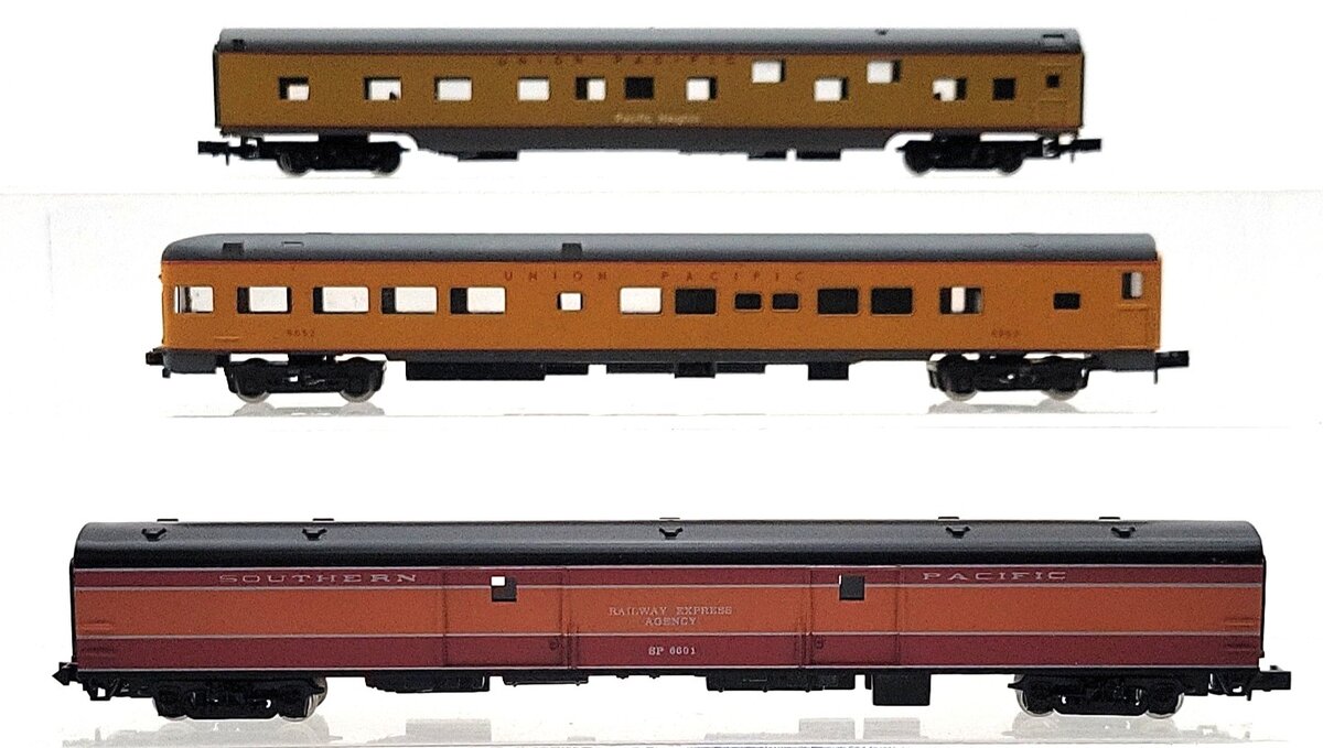 Atlas & Con-Cor N Scale Assorted Passenger Cars: 6601, 9052, Pacific Heights [3] EX