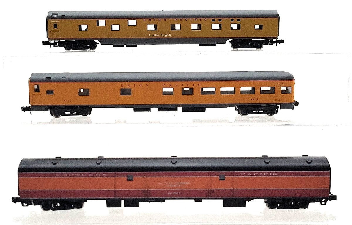 Atlas & Con-Cor N Scale Assorted Passenger Cars: 6601, 9052, Pacific Heights [3] EX