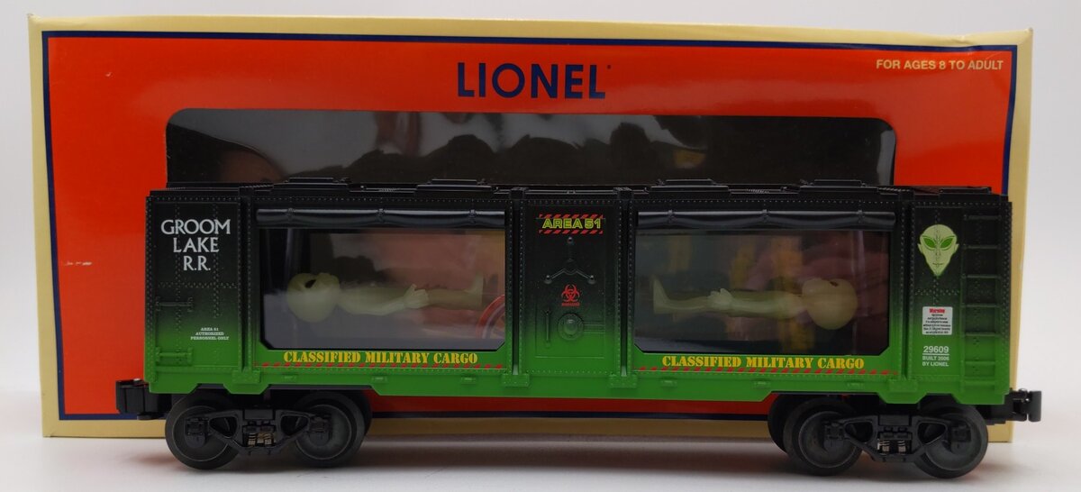 Lionel 6-29609 O Gauge Alien Suspension Car EX/Box
