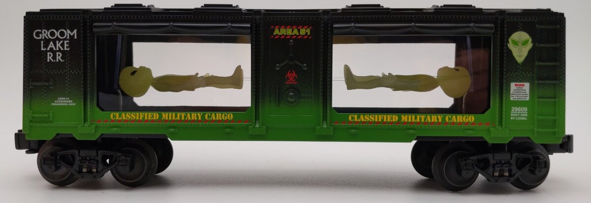 Lionel 6-29609 O Gauge Alien Suspension Car EX/Box