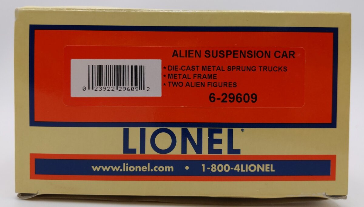 Lionel 6-29609 O Gauge Alien Suspension Car EX/Box