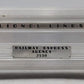 Lionel 2530 Vintage O Lionel Lines REA Small Door Aluminum Baggage Car