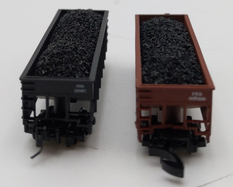 Full Throttle Z Scale Pennsylvania Railroad Hopper w/Coal Load#220487/697668 [2] LN