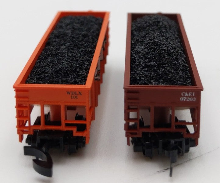 Full Throttle Z Scale CEI/WDLX Coal Hoppers #97263/101 [2] LN