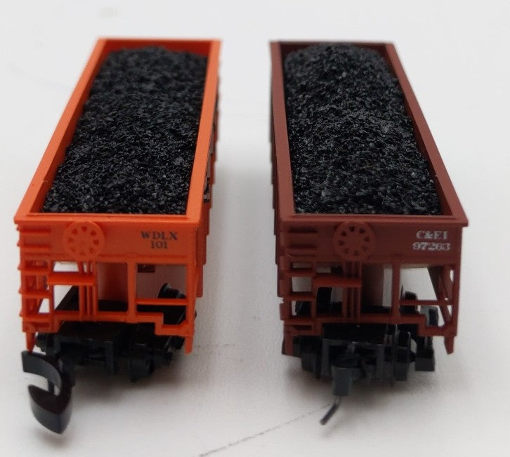 Full Throttle Z Scale CEI/WDLX Coal Hoppers #97263/101 [2] LN