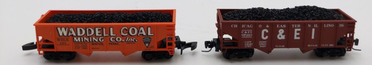 Full Throttle Z Scale CEI/WDLX Coal Hoppers #97263/101 [2] LN