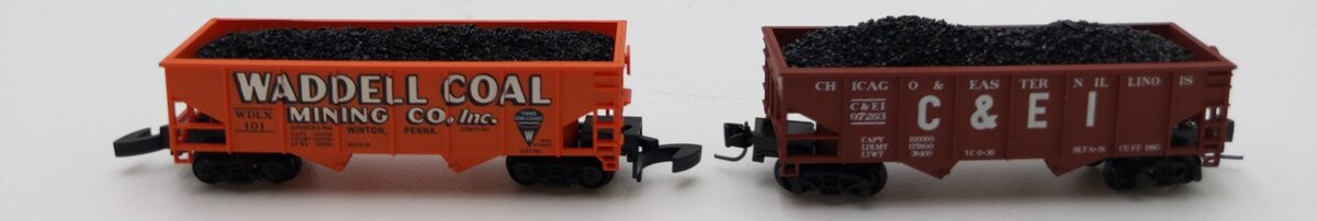 Full Throttle Z Scale CEI/WDLX Coal Hoppers #97263/101 [2] LN