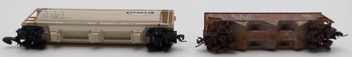 Full Throttle Z New York Central Covered Hopper & Coal Hopper #885914/904249 [2]