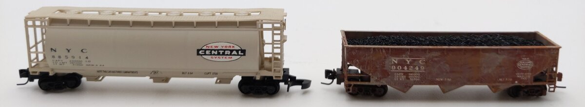 Full Throttle Z New York Central Covered Hopper & Coal Hopper #885914/904249 [2]