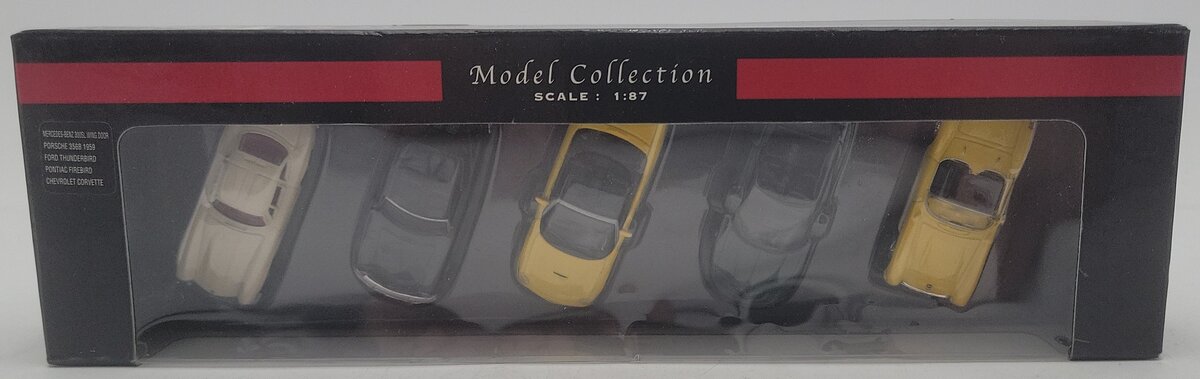 Malibu International HO Car Set (Pack of 5) LN/Box