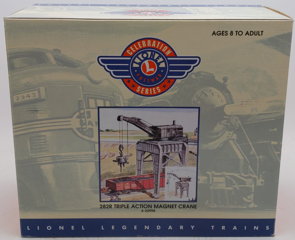Lionel 6-22998 O PWC 282R Gantry Crane with Electromagnet EX/Box