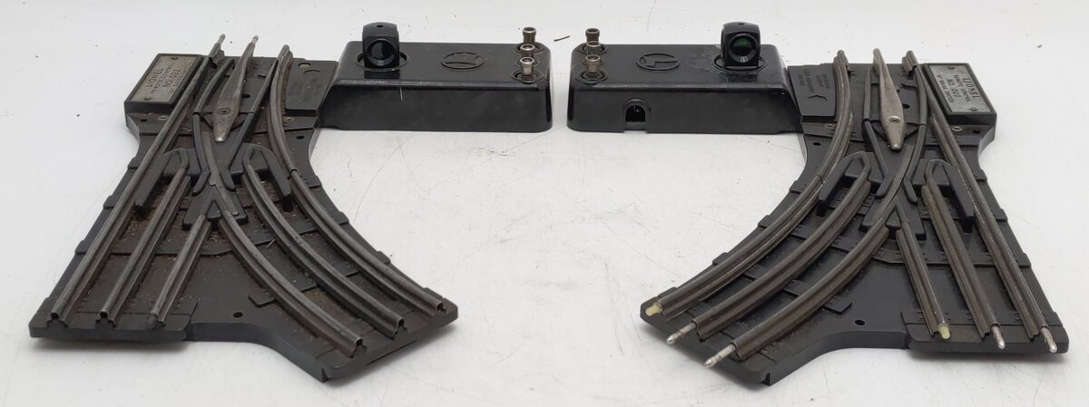Lionel O22 Vintage O Left-Hand & Right-Hand Remote Control Switches (Pair of 2) VG/Box