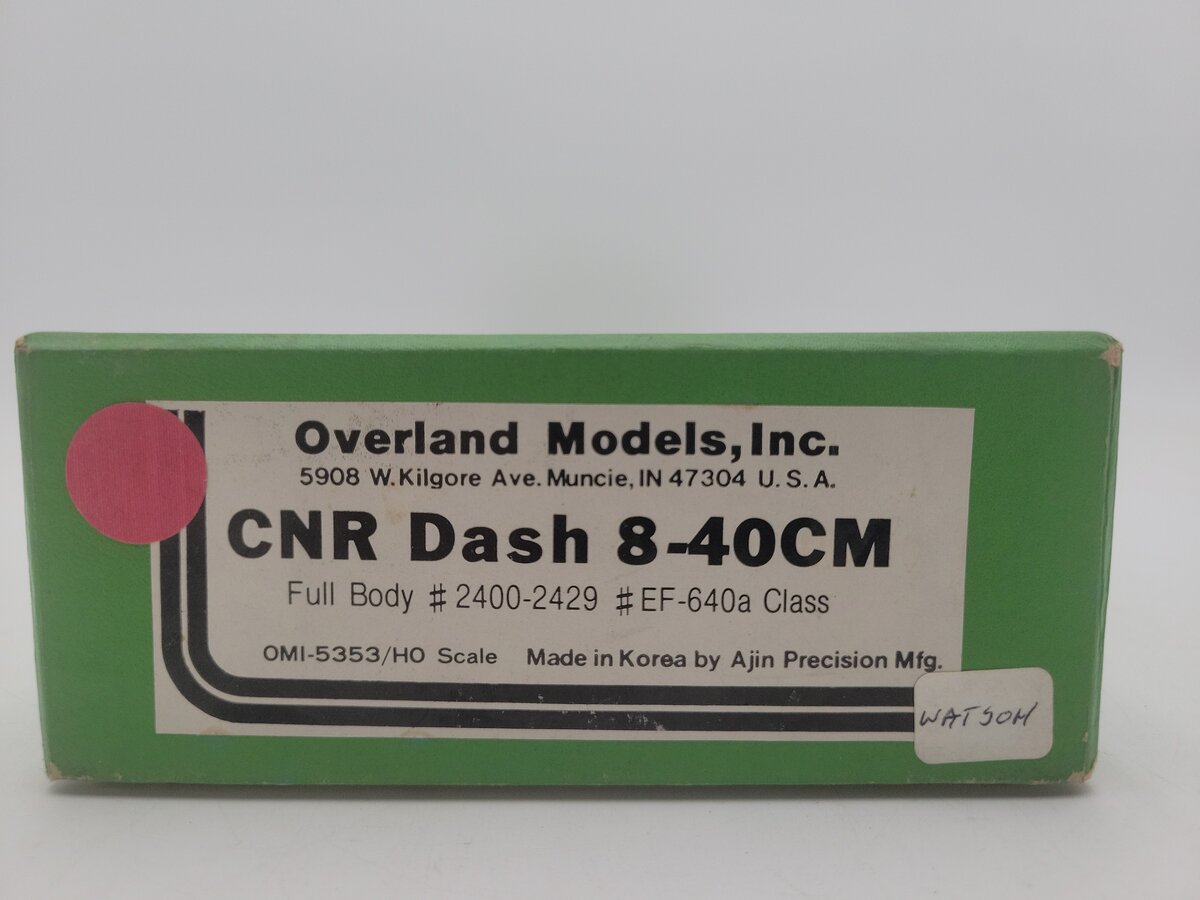 Overland OMI-5353 HO Scale BRASS Canadian National Diesel Locomotive #2408/Box