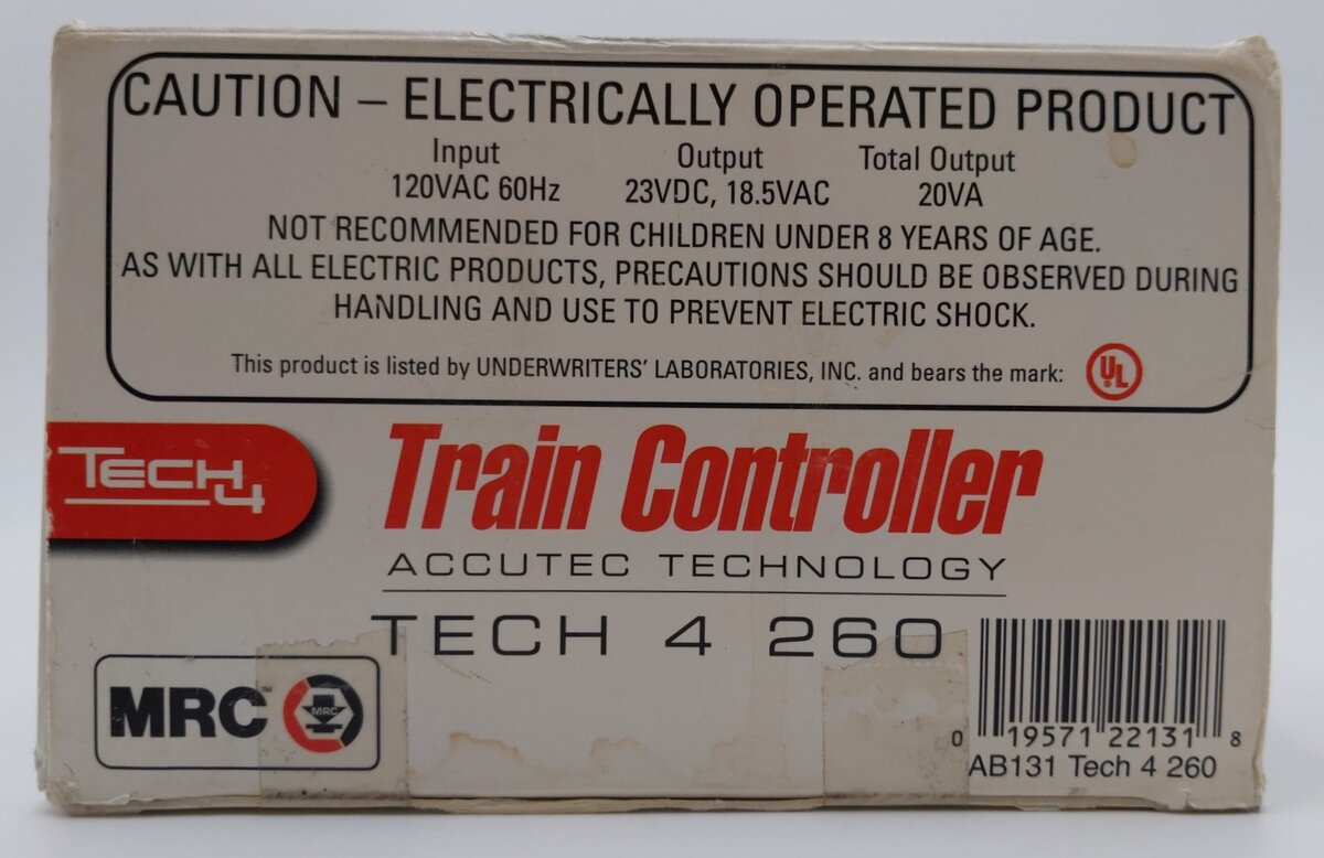 MRC AB131 HO Tech 4 260 Train Controller Accutec Technology EX/Box