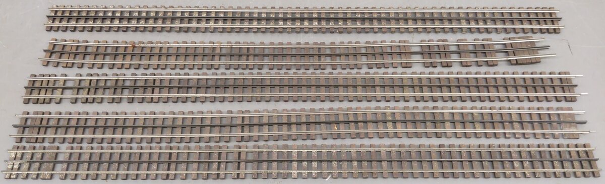 Gargraves 101 O Gauge 3 Rail Phantom Tinplate 37" Wood Tie Flex Track (15)
