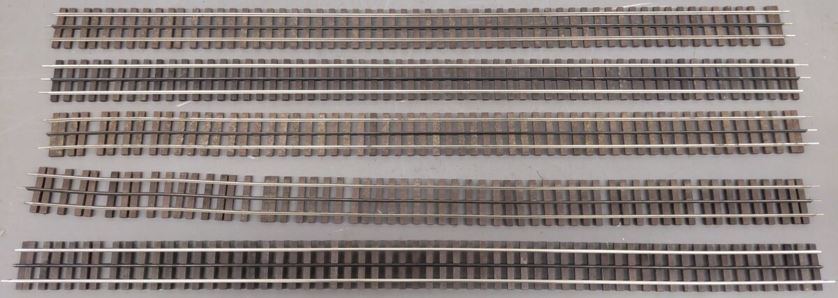 Gargraves 101 O Gauge 3 Rail Phantom Tinplate 37" Wood Tie Flex Track (15)