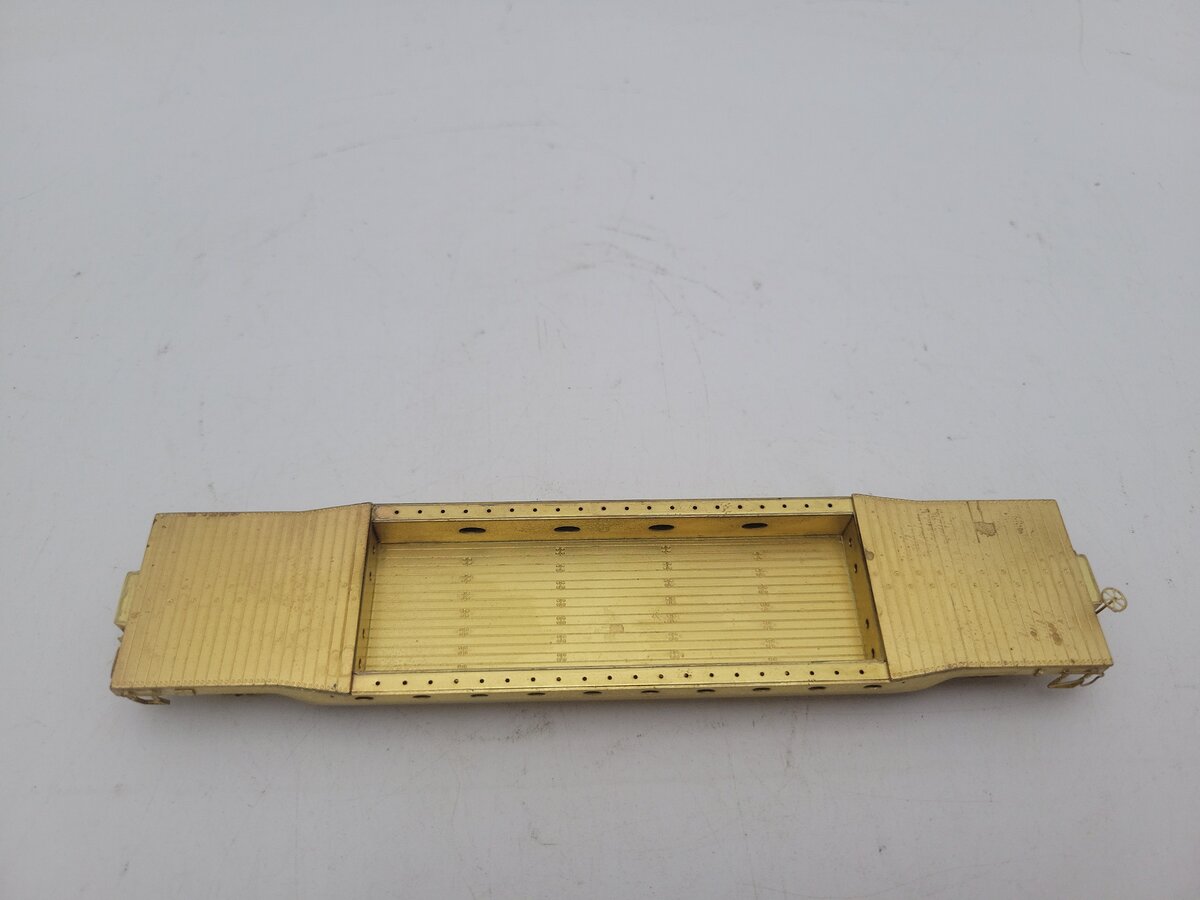Overland 3036 HO Brass PRR 46' Deep Well Flatcar #435455 EX/Box