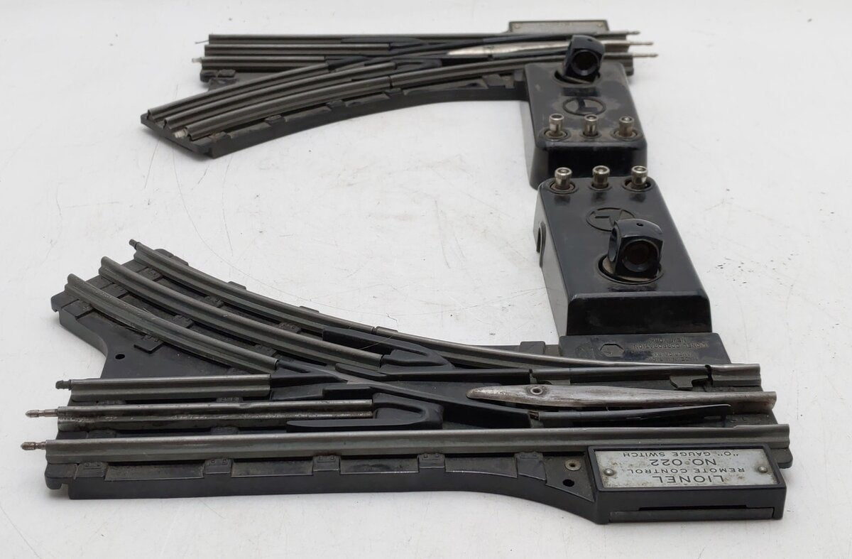 Lionel O22 Vintage O Left-Hand & Right-Hand Remote Control Switches (Pair of 2) VG