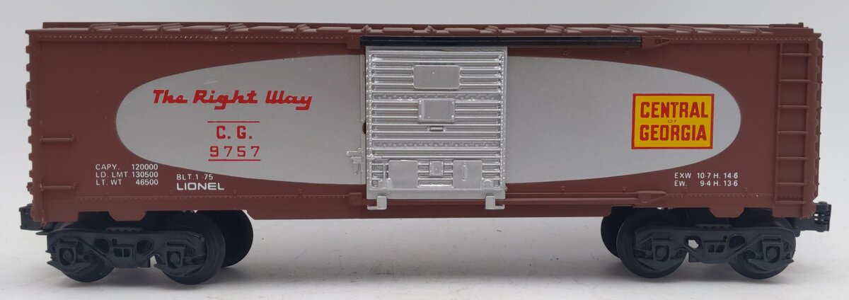 Lionel 6-9757 O Gauge Central of Georgia Boxcar VG/Box