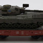 Marklin 48722 HO Scale Ferrovie Dello Stato Flat w/ Leopard Tank LN/Box