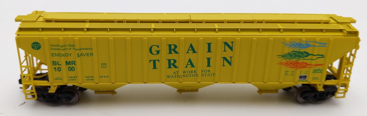 InterMountain 65330-01 N Scale Grain Train Rib Sided 3-Bay Hopper #1000 LN/Box