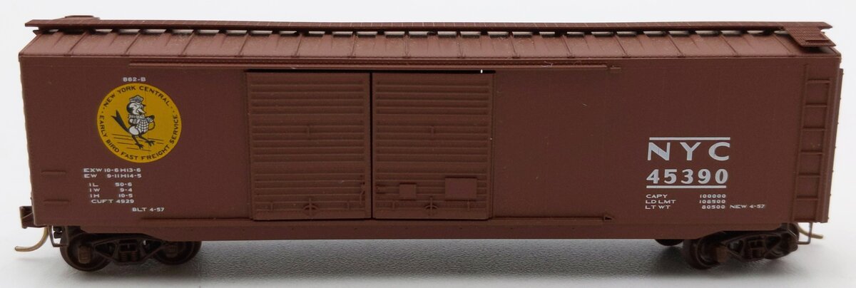 Micro-Trains 03400220 N Scale NYC 50' Standard Double Door Boxcar #45390 LN/Box