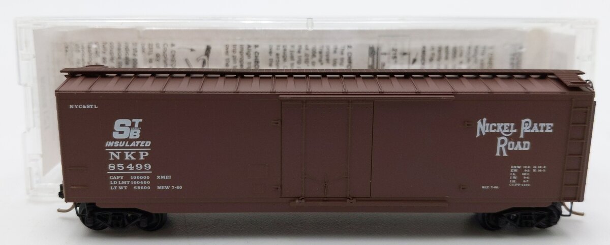 Micro-Trains 03200080 N 50' Nickel Plate Road Steel Plug Door Boxcar #85499 LN/Box