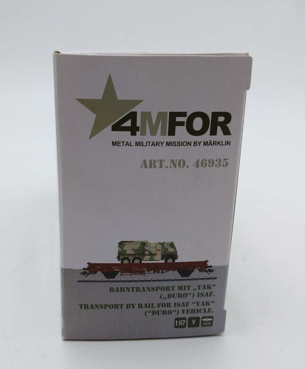 Marklin 46935 HO Scale Flatcar with Armoured Truck LN/Box