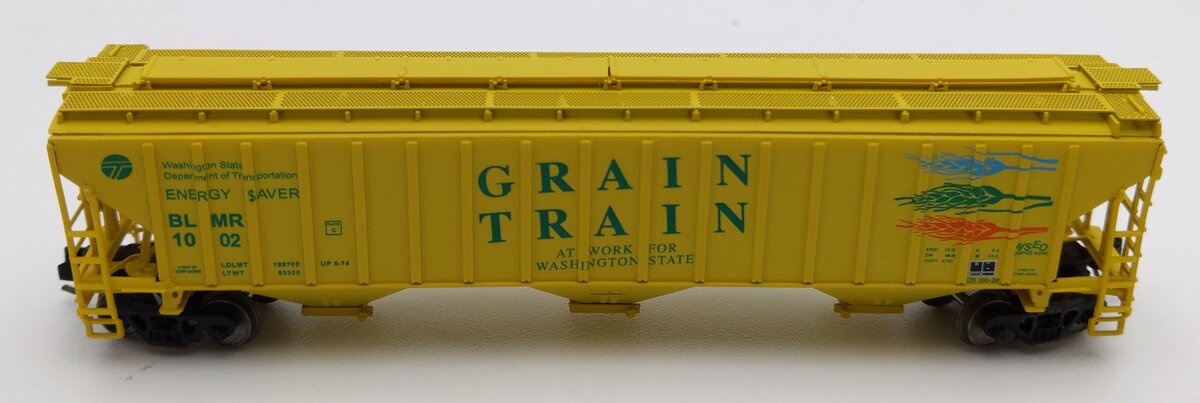 InterMountain 65330-02 N Scale Grain Train Rib Sided 3-Bay Hopper #1002 LN/Box