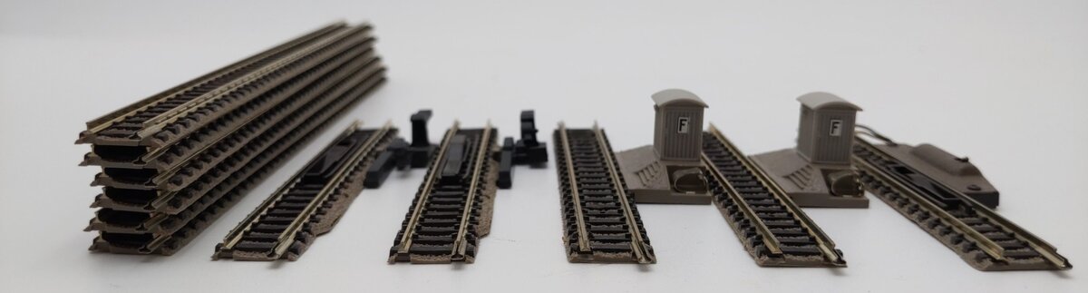 Fleischmann N Scale Assorted Track 9100/9108/9112/9114 [11] EX