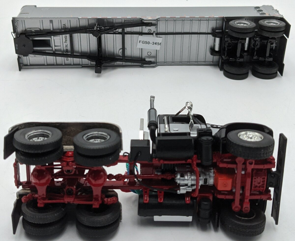 First Gear 50-3456 1:50 Diecast Mack Granite MP & East Genesis End Dump Trailer NIB