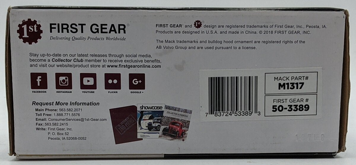 First Gear 50-3389 1:50 Diecast Mack Anthem 6x4 Tractor w/High Sleeper Cab NIB