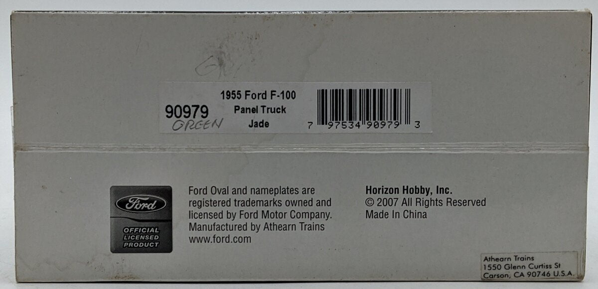 Athearn 90979 1:50 Diecast 1955 Ford F-100 Panel Truck in Green EX/Box