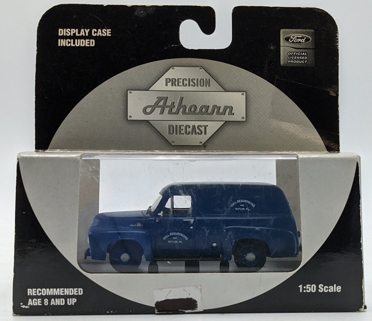 Athearn 90978 1:50 Diecast Blue 1955 Ford F-100 Panel Truck EX/Box