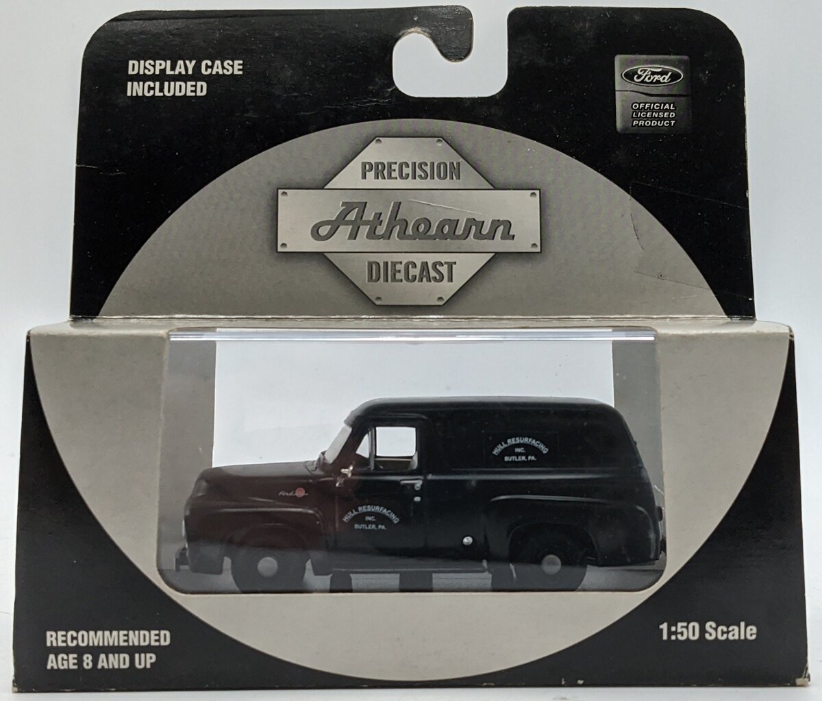 Athearn 90975 1:50 Diecast 1955 Ford F-100 Panel Truck in Black VG/Box