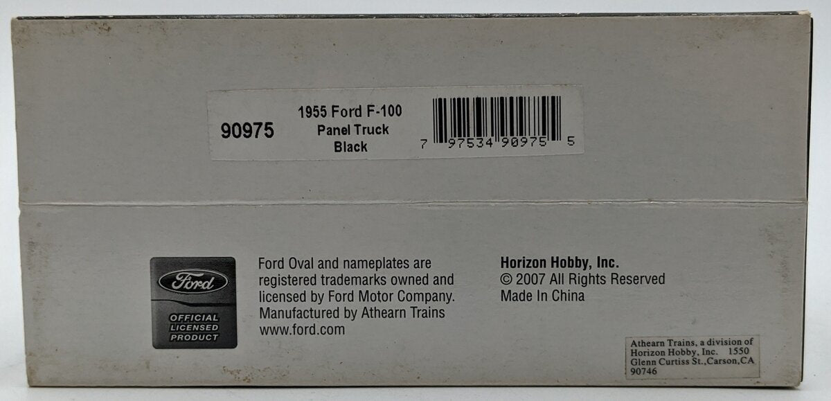 Athearn 90975 1:50 Diecast 1955 Ford F-100 Panel Truck in Black VG/Box