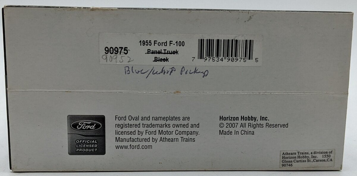 Athearn 90952 1:50 Diecast 1955 Ford F-100 Pickup Truck Blue/White EX