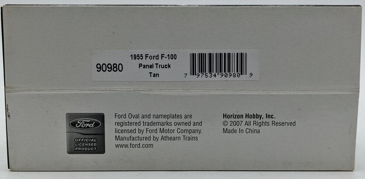 Athearn 90980 1:50 Diecast 1955 Ford F-100 Panel Truck in Tan Brown NIB