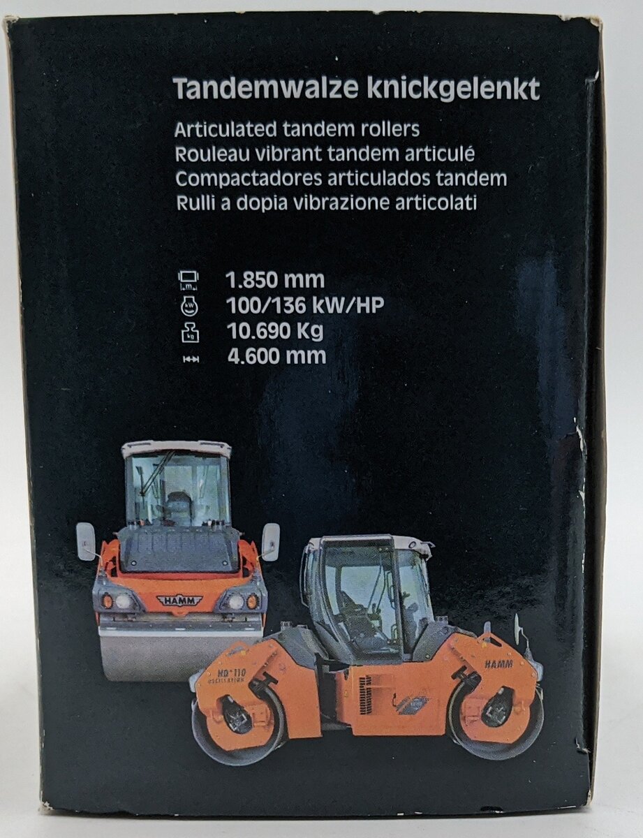 WSI 04-1032 1:50 Diecast Hamm HD 110 Roller w/ROPS NIB