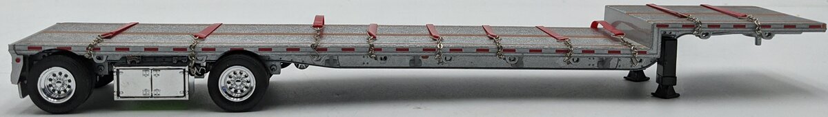 Tonkin T1942 1:50 Diecast Step Deck Trailer Silver NIB