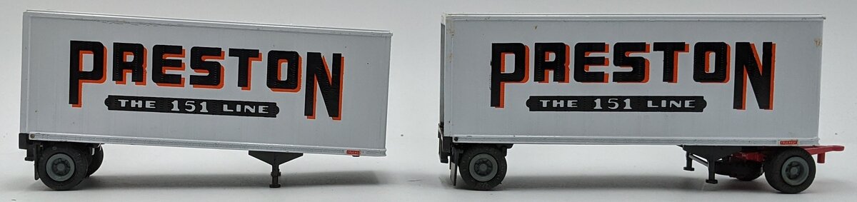 Tonkin T103 1:50 Diecast Set Of Double Trailers Preston Logo EX